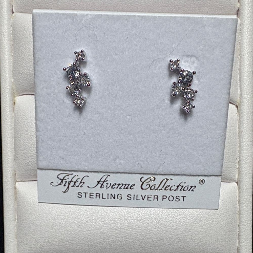 Silver Crystal Earrings